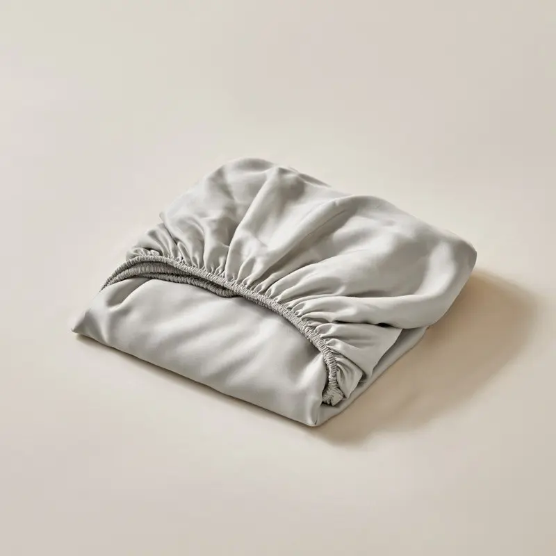 1 Piece Lyocell Fiber Fitted Sheet, Smooth Breathable Comfort, Deep Pocket Design, 360-Degree Full Wrap, Ideal for Comfortable Sleep
