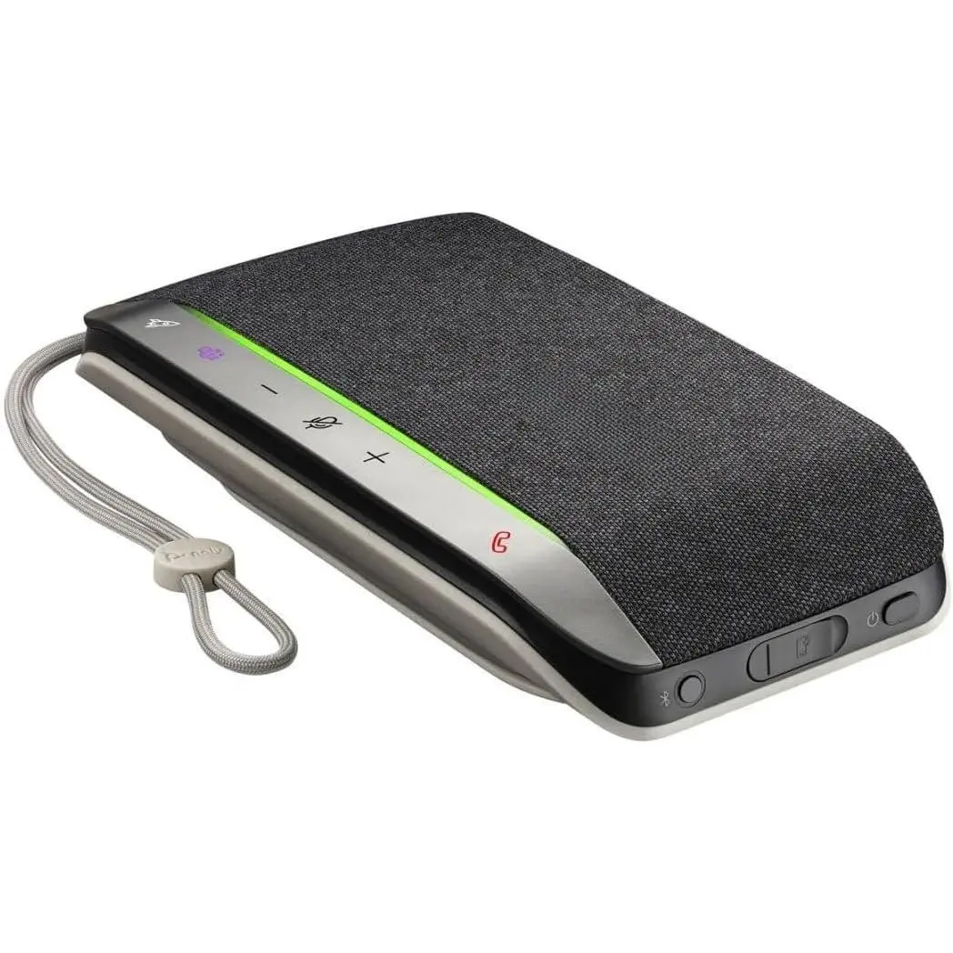 - Sync 20 USB-C Personal  Speakerphone (Plantronics) - Connect to Cell Phone via  and PC/ via USB-C  - Works with Teams (Certified), Zoom & ,Black