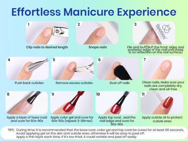 Beetles 32 Colors All-In-One Gel Nail Polish Kit, Complete Gel Nail Kit with UV Light, Base & Top Coats, Cuticle Oil, Nail Accessories, Ultimate DIY Manicure Kit for Women