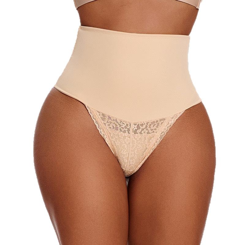 Tummy Control Thong Shapewear for Women High Waist Shaping Underwear Seamless Body Shaper Panties Girdle Womens Thong Shapewear Mid to High Waisted Shaper Thong WN00 High Waist Shaping Pants Plus Size Lace Seamless Waist Shaper