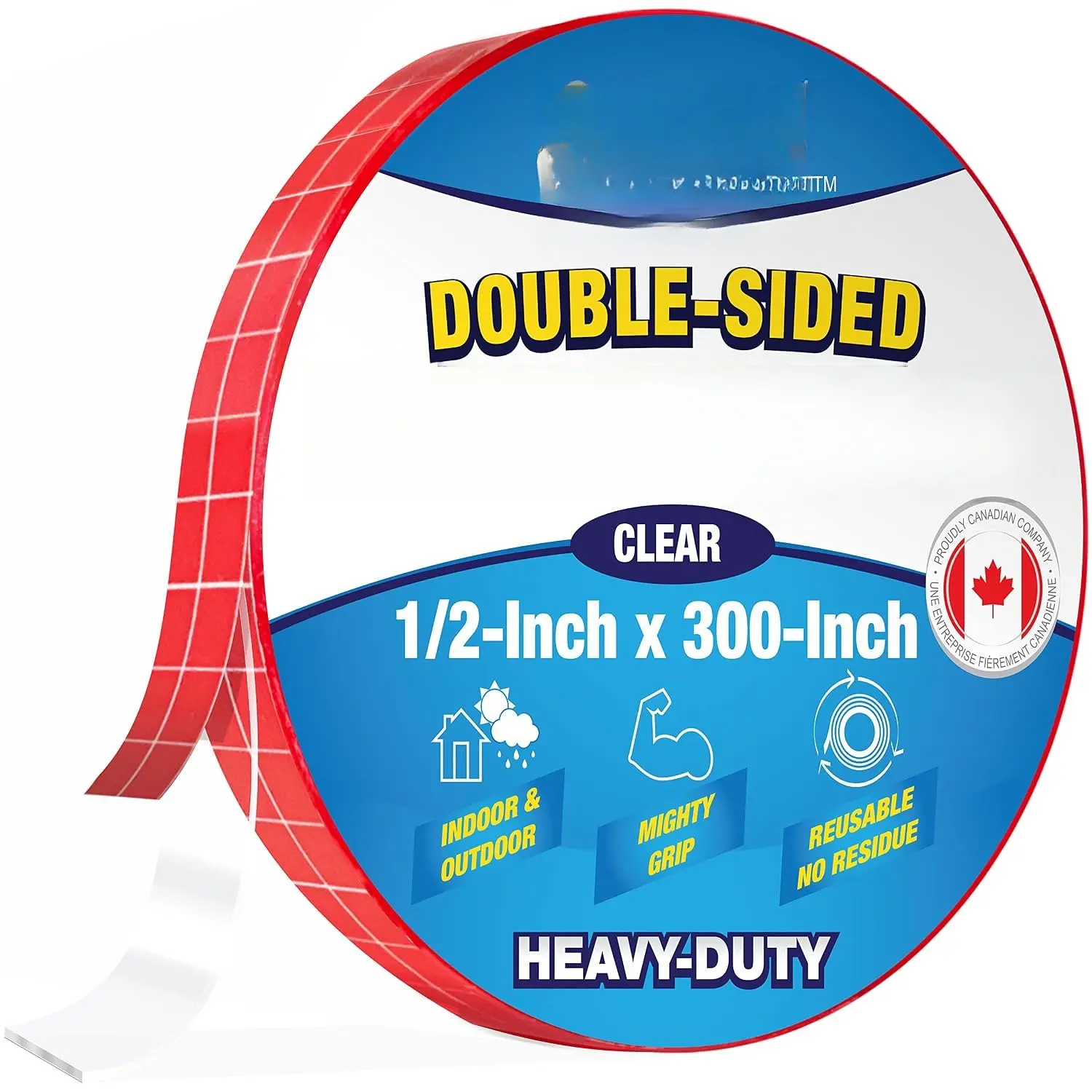 Double Sided  Heavy Duty, Picture  Strips, Carpet , Two Sided Mounting, for Posters, Walls, Nano, Removable, 1/2-inch x 300-Inch