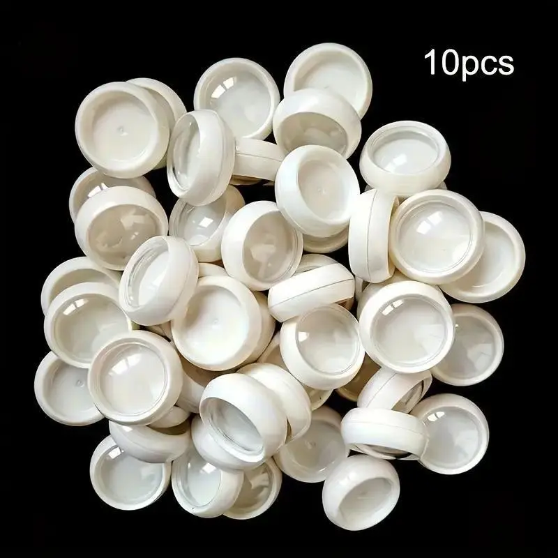 10 Transparent Plastic Bottles with Screw Caps, Low Allergy Mini Makeup Containers, Leak-Proof Travel Size Jars, Travel Bottles Set, Cosmetic Storage Organizers