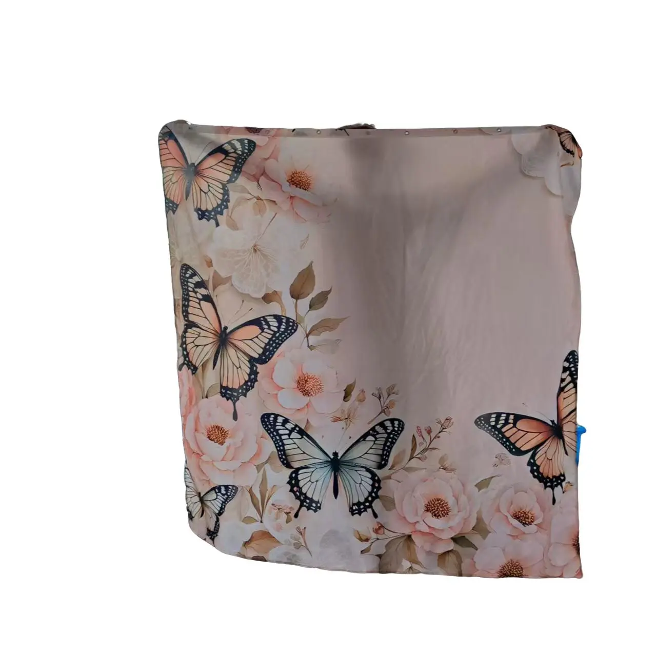 Creative Butterfly & Floral Bathroom Set, Includes Shower Curtain, Toilet Seat Cover, Bath Mat, U-Shaped Pad, Home Decor Essentials, Bathroom Decoration Accessories, Bathroom Supplies, Bathroom Accessory, Bathroom Decor And Accessories