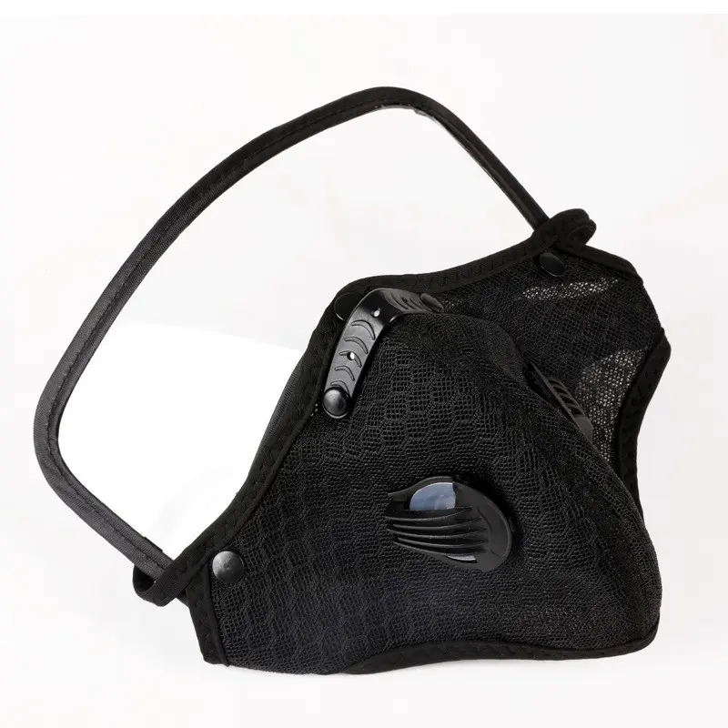Carbon Filter Dust Mask, Breathable & Reusable, Detachable & Adjustable Face Mask for Running, Fitness, Motorcycle & Gardening, Mask with Filter, Athletic Face Masks