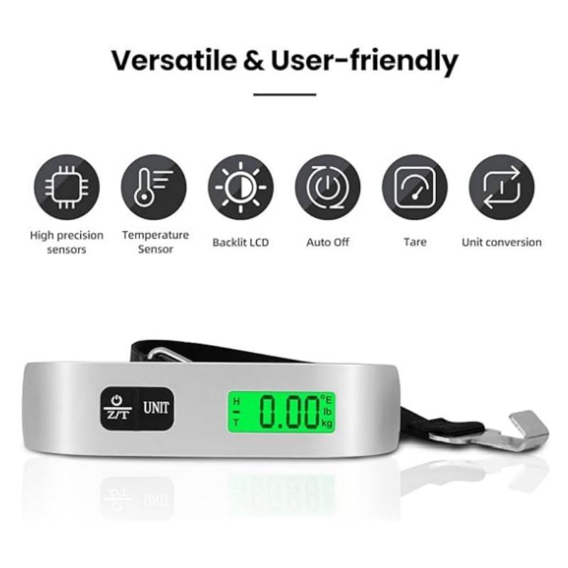 Portable Luggage Scale -- Hanging Luggage Weight Scale for Travel