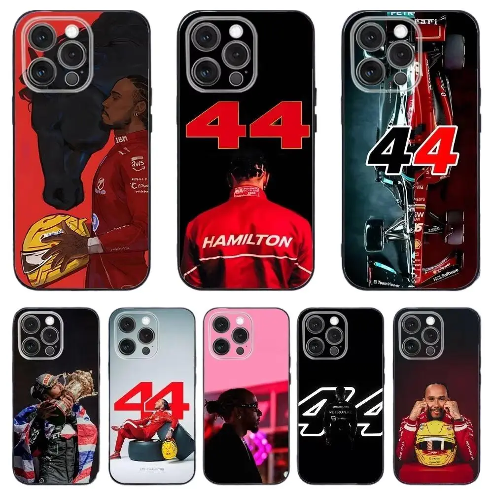 Hot Red Background Lewis Hamilton Horse Helmet Portrait Art Colorful Unique Artistic Phone Cases For iPhone 17 Promax Pro Air 16 Plus 15 14 13 12 11 Samsung S23 S24 S25 S26 Plus Ultra Shockproof Protective Cover Gift For Birthday Valentine Christmas Thank