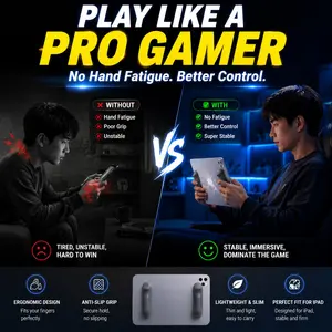 Silicone iPad Game Controller Pair, Mobile Gaming Stand for iPad, Tablet Accessories, Comfortable Play Experience, Ideal for Tablet Games, Grip