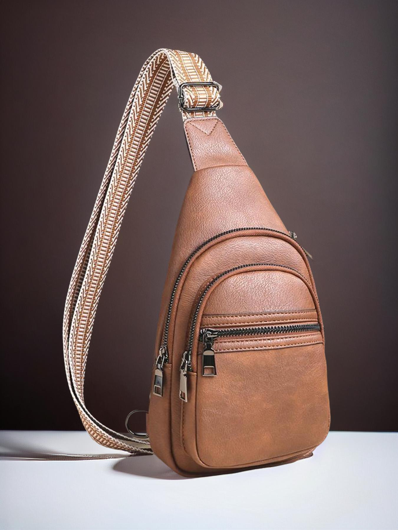 Women's Fashionable Solid Color Crossbody Bag for Summer, Casual Multi-pocket Fanny Affordable Luxury Bag for Daily Use, Belt Bag Bum Bag for Travel Sport Outdoor with Wide Strap