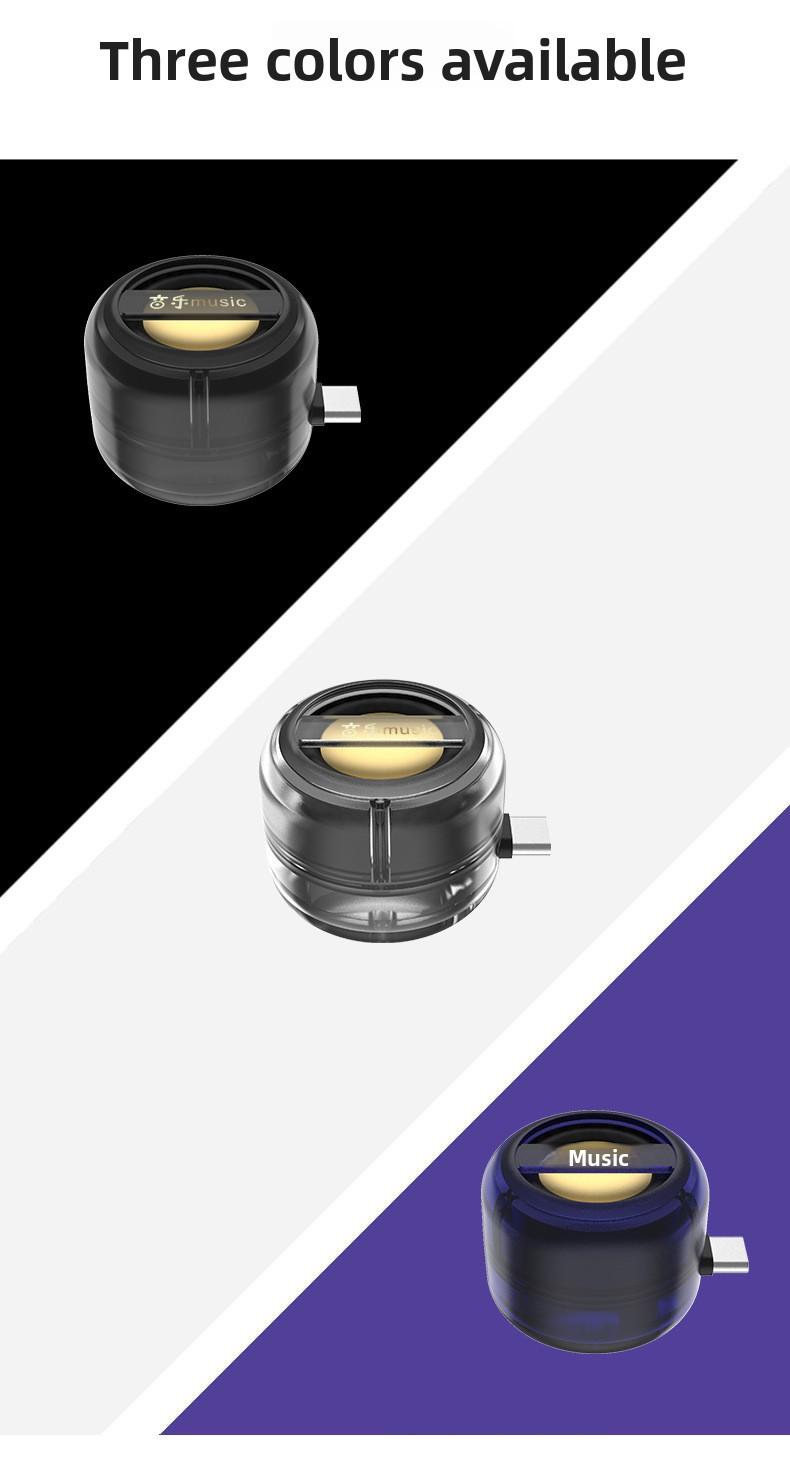 Direct-plug mini speaker Type-C mobile phone mini player portable speaker wholesale external subwoofer wireless