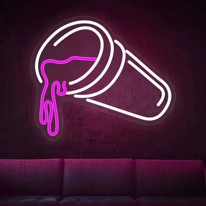 Creative Drink Design Neon Sign, USB Powered Neon LED Light, Atmosphere Neon Sign for Home Party Decoration Creative Drink Design Neon Sign, USB Powered Neon LED Light, Atmosphere Neon Sign for Home Party Decoration