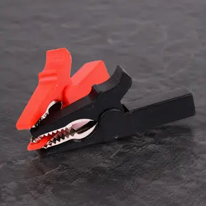 Professional 55mm Alligator Clip Set with Banana Plugs, High-Conductivity Copper Circuit Test Clamps, Insulated Multimeter Test Leads for Electrical Testing, DIY Electronics, Automotive Repair, and Home Electrical Work