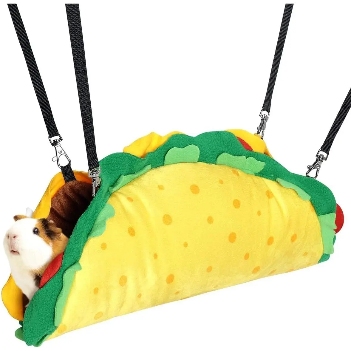 Taco Hamster Hammock Hideout Tunnel House Rat Toys Cage Accessories Bed Ferrets Guinea Pigs Chinchill Sugar Glider Small  Habitat