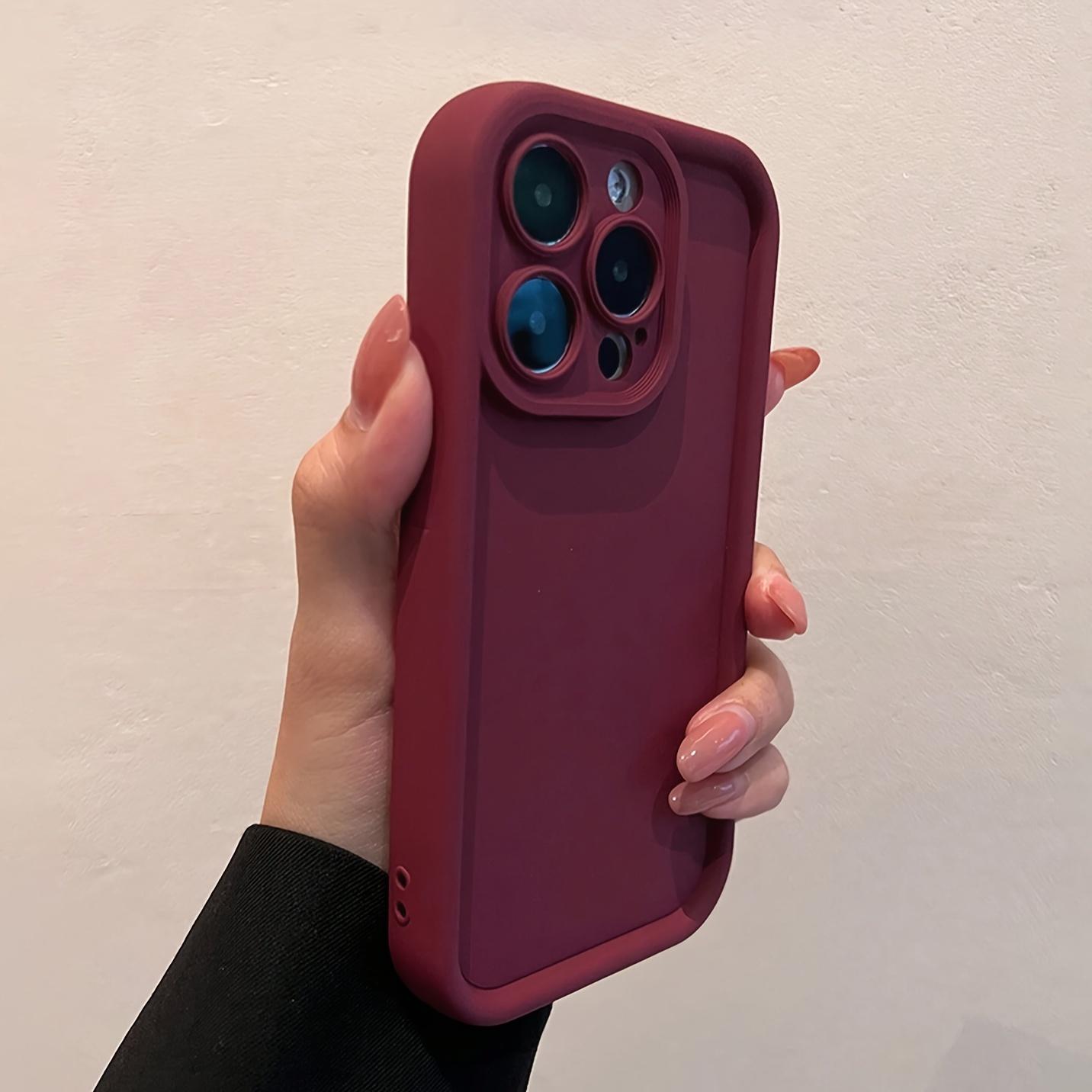 Iphone Solid Color Matte Soft Shell Case - Anti-Fall Mobile Phone Case Transparent White Black for Men Women for iPhone17/16 15 14 13 12 11 XS XR X 7 8 Mini Plus Pro Max SE