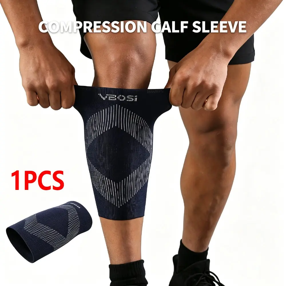 1PCS Calf Compression Sleeve, High Elastic Nylon Leg Support Sleeve, Professional Calf Brace for Running Workout Fitness Sports - knee Compression Sleeves Support for Men Women