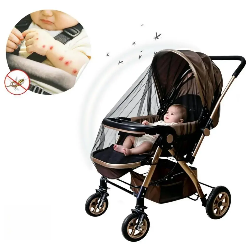 2-Pack Universal Bug Net for Strollers, Car Seats & Bassinets, Stretchy Polyester Honeycomb Mesh Cover, Ultralight & Breathable Stroller Accessories for Baby Mosquito Protection, Mosquito Net Cover, Baby Items, Cradle, Durable, Fabric