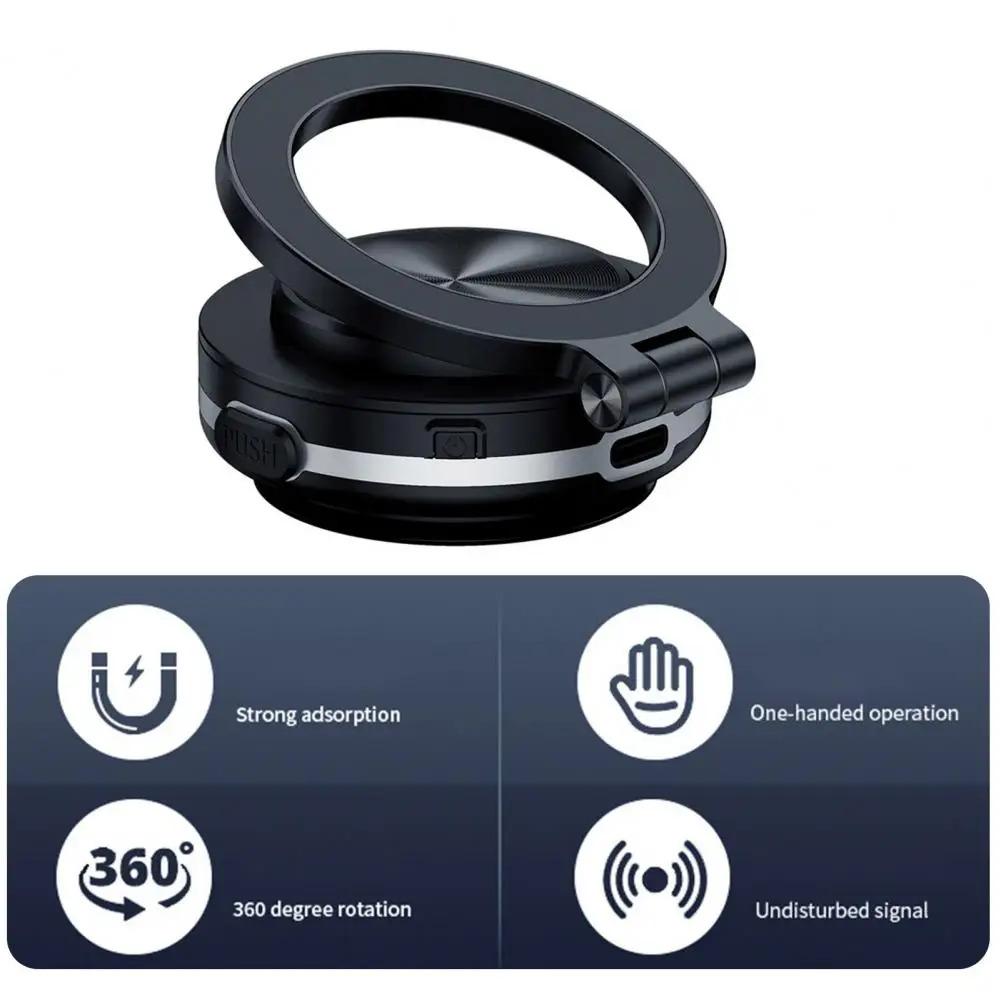 Car ElectricSuction Cup Vacuum MagneticPhoneHolder (Black), 2025 New SummerPhone Holder, Maggrip Pro3602.0 magnetic phone holder vacuumphoneholder