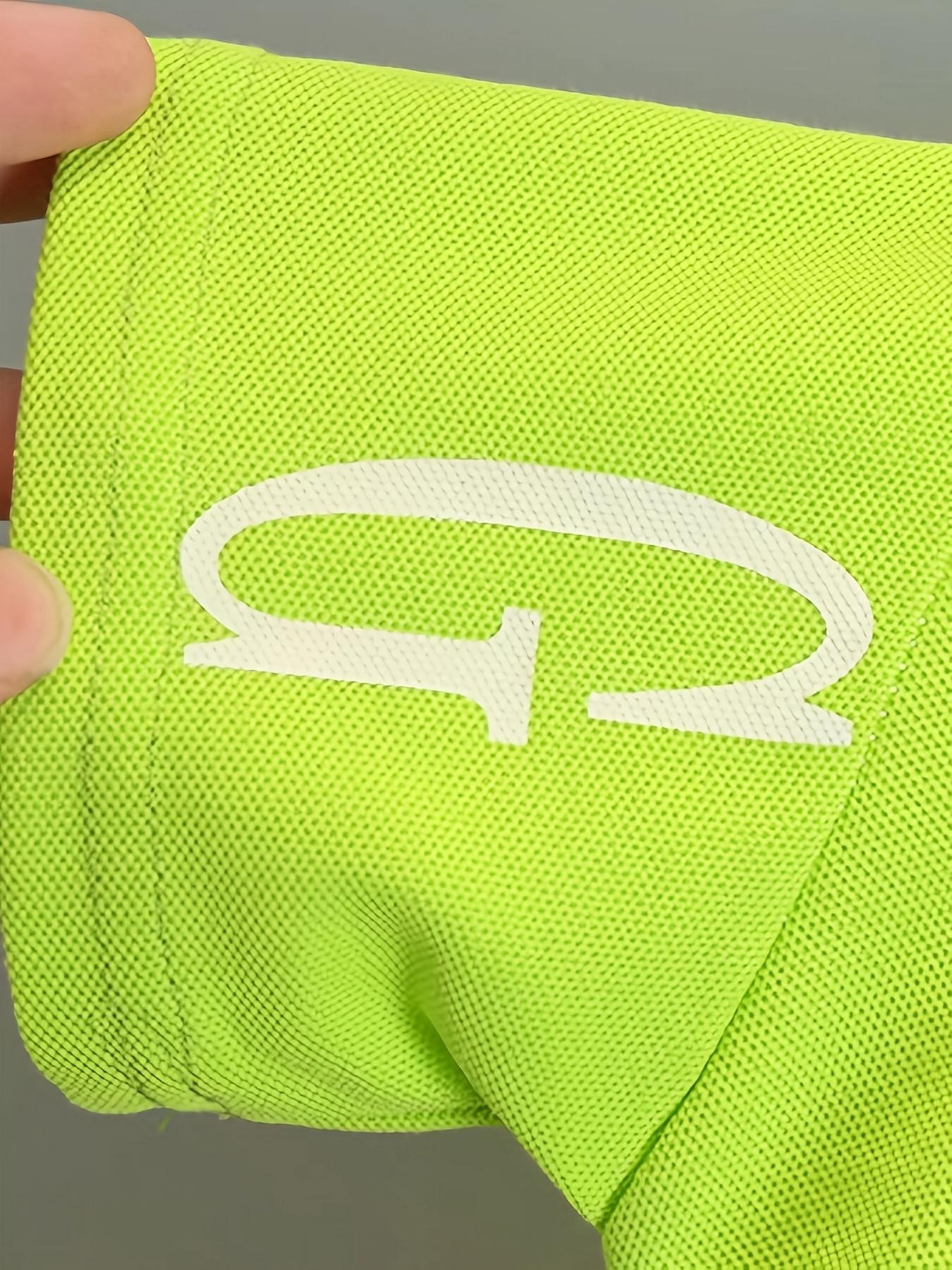 Boys Summer 2pcs Outfit 3D Bear Decor Fluorescent Green Breathable SkinFriendly Fabric Outdoor Play Daily Wear