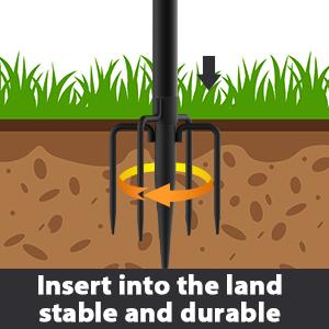 8Ft String Light Poles 4-8 Pack,Light Poles for Outside Lights,Outdoor with Fence Brackets Hanging Lights,Metal Stand Deck Patio Backyard