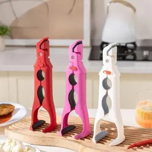 Heat Resistant Silicone Hot Dish Gripper Anti Scald Kitchen Clip with Bottle Opener