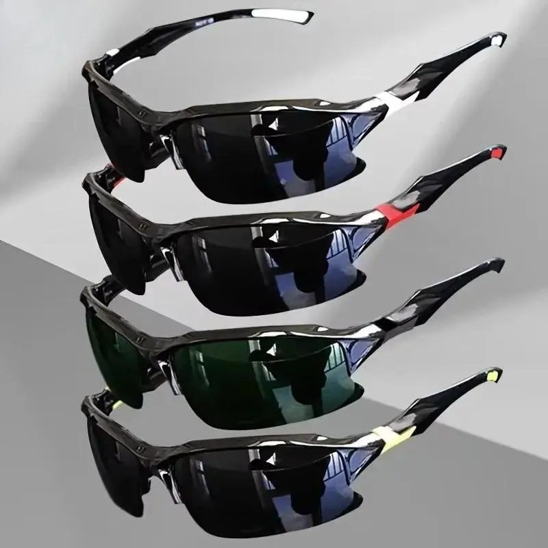 Outdoor Polarized Fashionable Sports Glasses for Men and Women, Windproof Suitable for Baseball Running Fishing Golf and Driving
