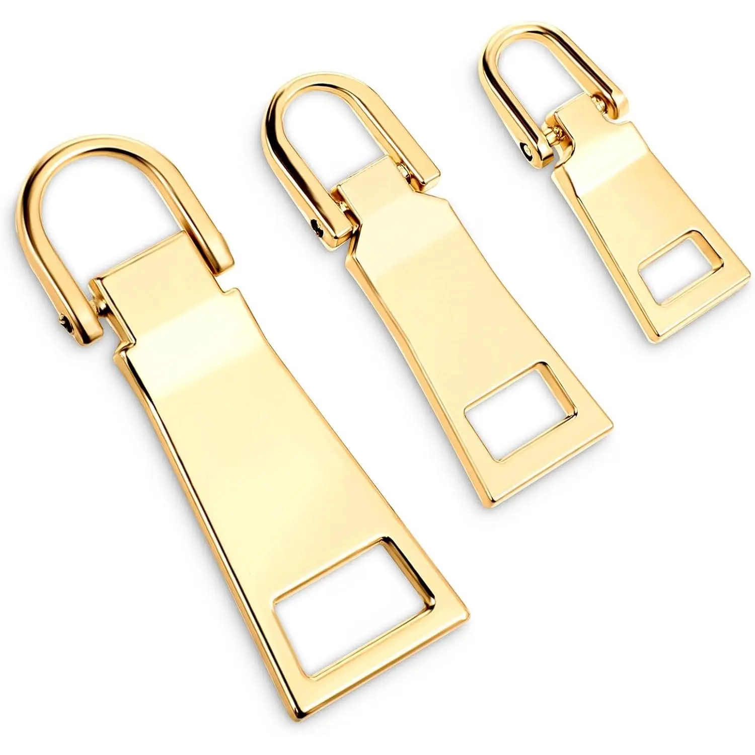 3 count  Zipper Pull  Zipper Repair Zippers Tab Repair for Luggage  Zippers Slider Pull Tab for Backpack Jacket Suitcase Coat Handbags Sewing Notions and Supplies(Samll/Middle/Large)