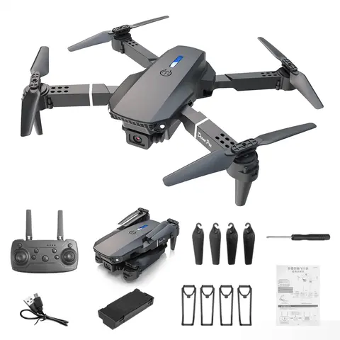 E88Pro Neo Model RC Drone - Dual Camera, Dual Electric Motors, Wireless Remote Control Toy, Wireless Drones
