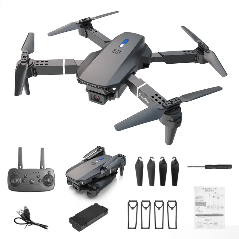 E88Pro Neo Model RC Drone - Dual Camera, Dual Electric Motors, Wireless Remote Control Toy, Wireless Drones