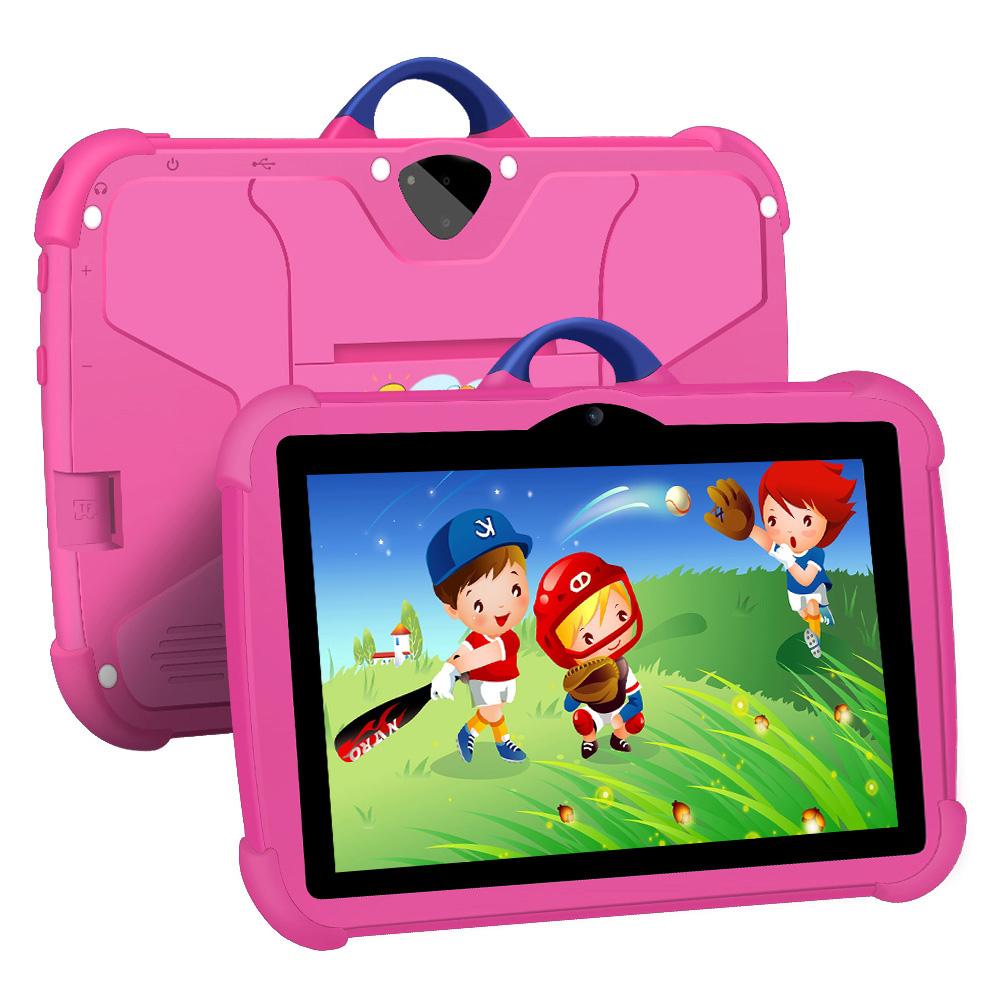 7 Inch 5G WiFi Tablet Pc for Children's best Gifts Android Kids Game Educational Learning Tablets Quad Core 4GB RAM 64GB ROM student parental control de colores con protector anti caídas para niños bluetooth touchscreen