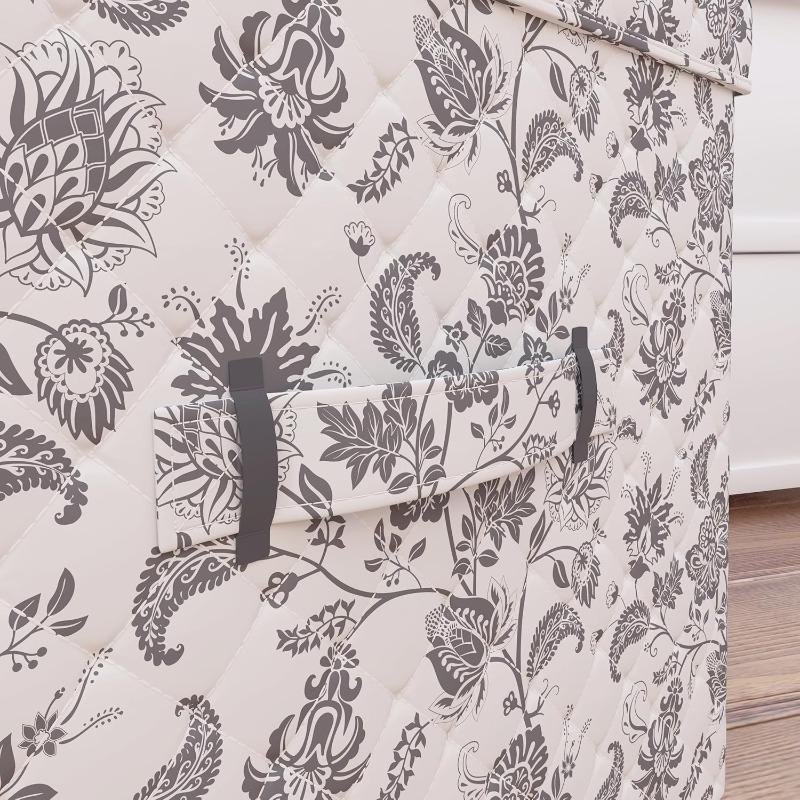 Essential Collapsible Stackable Decorative Home Storage Organization With Lidded Tops Set of 2 Nesting Boxes with Lids Bedford Floral