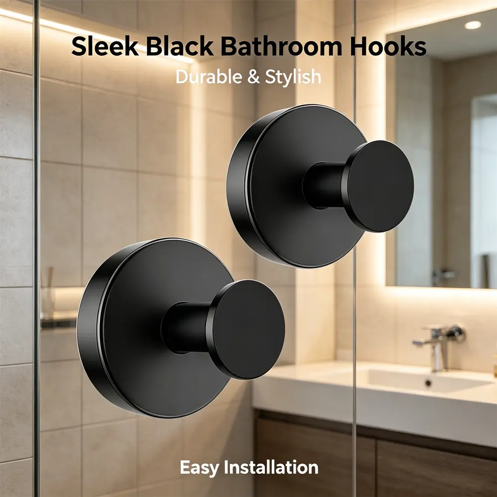 Goods Suction Cup Hooks for Shower,Removable Shower Towel Suction Hooks for Bathroom Wall,Kitchen,Glass,Mirror,Tile to Hang Robes,Loofah-Silver(2-Pack)