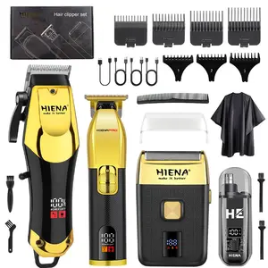 Men's Electric Facial Care Shaver 4-Piece Set, USB Rechargeable, Men's & Women's Electric Hair Remover, Haircut Tools, Grooming Kit, Ideal Gift for a Boyfriend or Father's Day