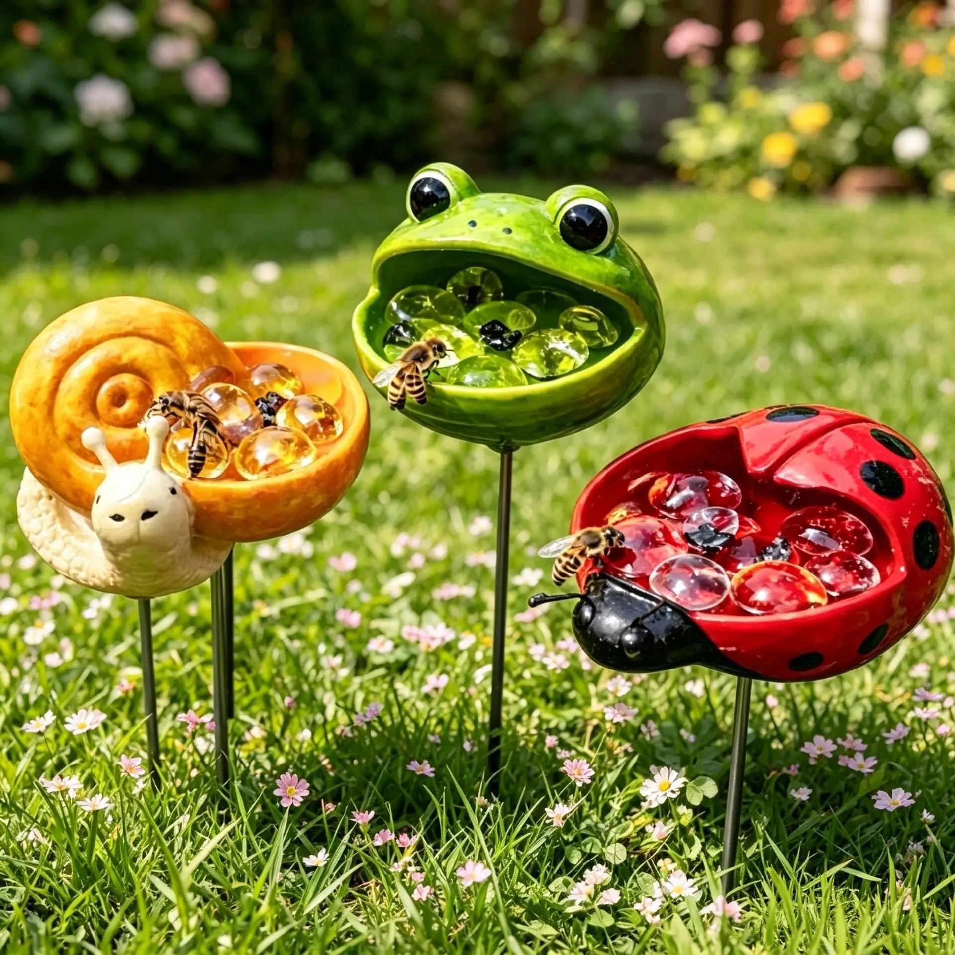 3-Pack Animal Waterer Set, Unique Animal Watering Stations, Bee Waterer for Animals, New Arrival Pet Accessories, Essential for Livestock Care