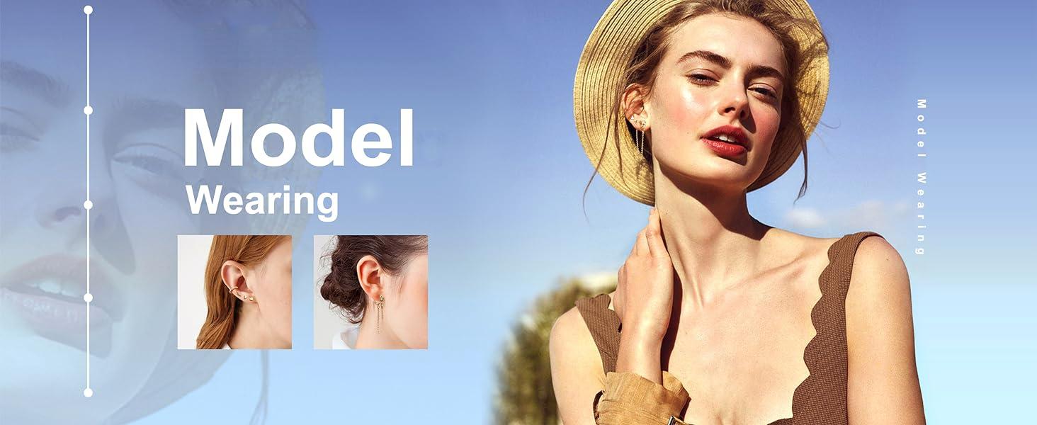 Jstyle 27PCS 14K Golden Plated Huggie Hoop Stud Earrings Set for Women | Fashion Hypoallergenic Small Dainty Dangle Chain Earrings for Multiple Piercing, Minimalist CZ Ball Mini Cartilage Stud Earrings Daily Jstyle 27PCS 14K Golden Plated Huggie Hoop Stud Earrings Set for Women | Fashion Hypoallergenic Small Dainty Dangle Chain Earrings for Multiple Piercing, Minimalist CZ Ball Mini Cartilage Stud Earrings Daily