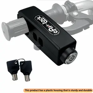 Universal anti-theft throttle handle lock, Motorcycle Locks Anti Theft, with one-touch quick release, Shear/tension ABS + steel structure, Easy to install/disassemble, suitable for motorcycles, bicycles, ATVs, Sturdy lock, Lightweight and portable