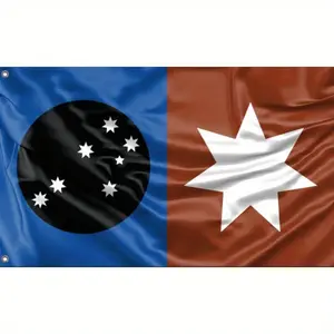 1 Anangu Flag - 90x150cm (3x5 feet) High-Quality Fabric with Grommets, Unique Australian Design, Durable Outdoor Decoration, Ideal for Patios, Gardens, or Events |   Garden Flag |   Cultural Flag |   Weather-Resistant Outdoor Flag, Outdoor Decoration, Eve
