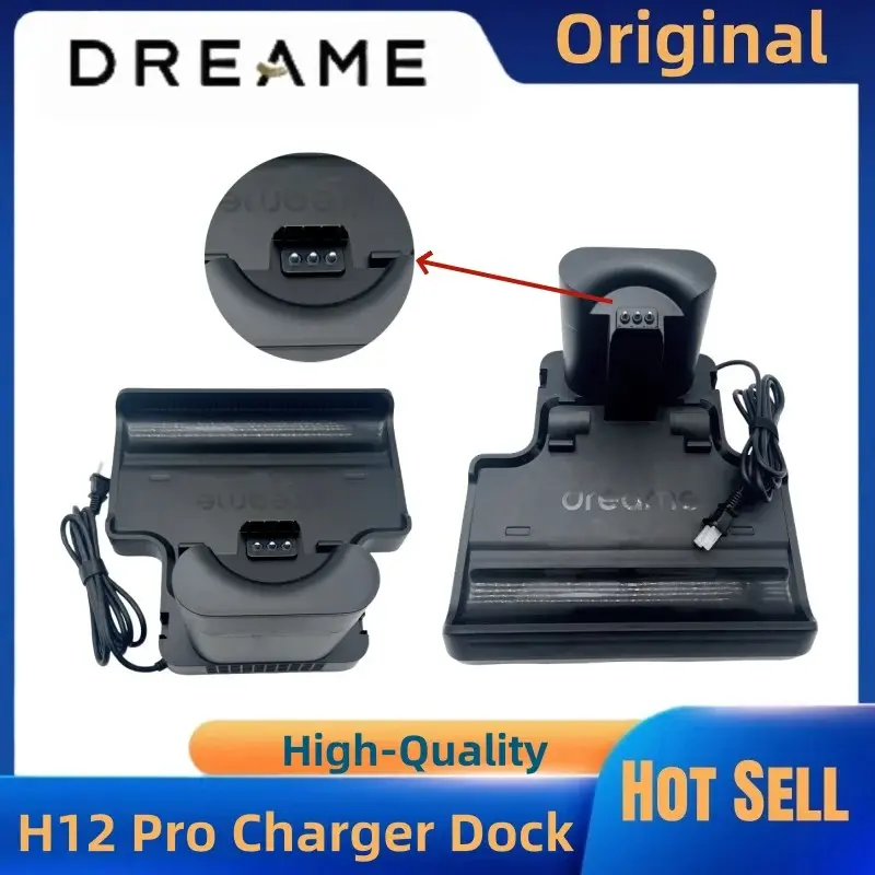 Original Dreame Charging Base for H12 Pro/h13 Pro Plus Wet Dry Vacuum Cleaner, Compatible with Dreame Models, Essential Accessory