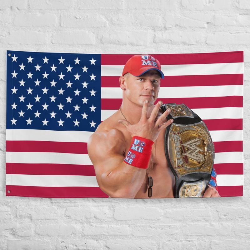 Tapestry John Cena Flag - You Can't See Me WWE Home decor Tapestry 60in*40in Tapestry