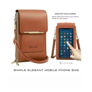Minimalist Touchscreen Crossbody Bag, Phone Wallet Purse for Daily Shopping & Gym