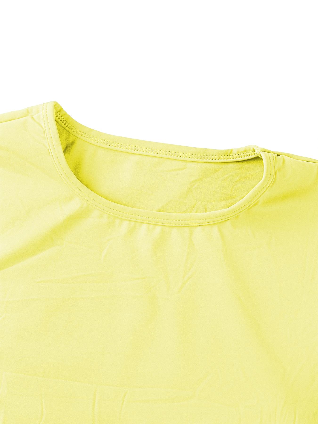 2PCSWomen's Solid Color Short Sleeve Tee & Shorts Set, Breathable Workout Running Clothes Gym Yoga Running, Comfortable Sportswear for Women