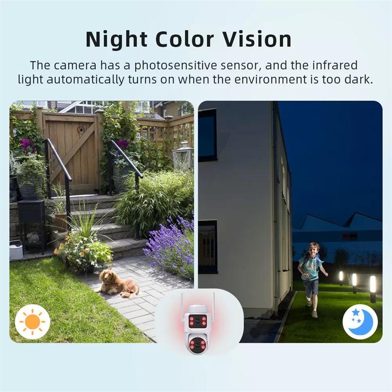 WiFi camera, power-free monitor, outdoor waterproof, high-definition, remote control via mobile phone, card-insertable dome camera