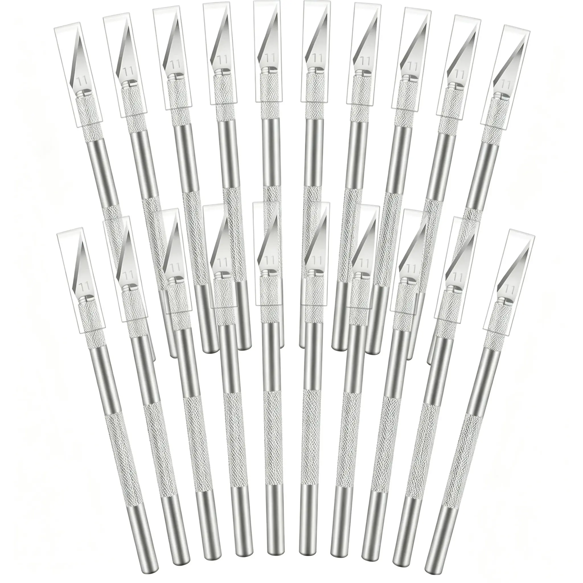 20PCS Precision Hobby Knife Kit - Dual-Use Exacto Craft Trimming Tool for DIY Projects, Pumpkin Carving, Scrapbooking, Office Stationery Needs, Ideal for Art Students