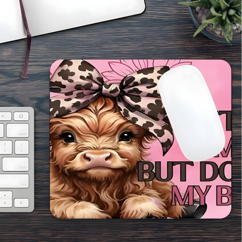 Cute Cow Pattern Mouse Pad, Rectangle Gaming Mouse Pad, Non-slip Mousepad, Universal Mouse Pad, Office Desk Keyboard Mouse Mat for Home Office Desk