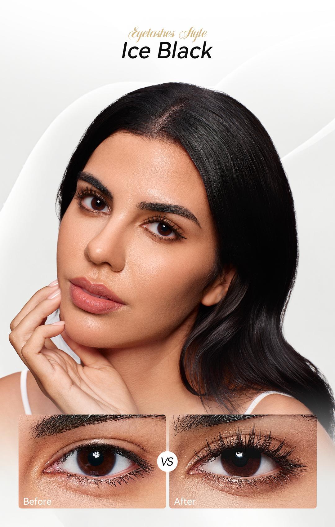 [Wosado] Soft Magnetic Eyelashes All-in-One Box, Reusable, Glue-Free, Waterproof, Lightweight, Natural Style Makeup Cosmetic