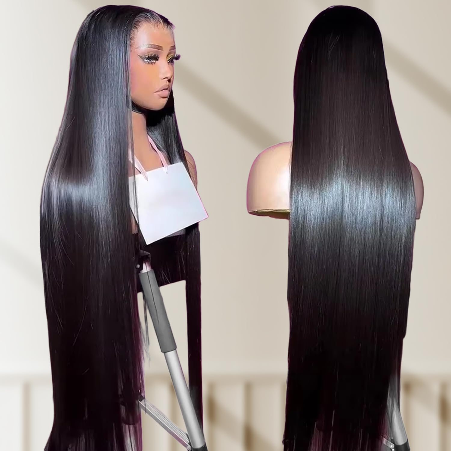 Bling Hair Clearance Sale Bone Straight Wigs 13x4 13x6 Hd Transparent Lace Human Hair Wigs For Women 360 Full Lace Frontal Wig Pre Plucked 30 28 Inch 180% Density TikTokShopHolidayHaul