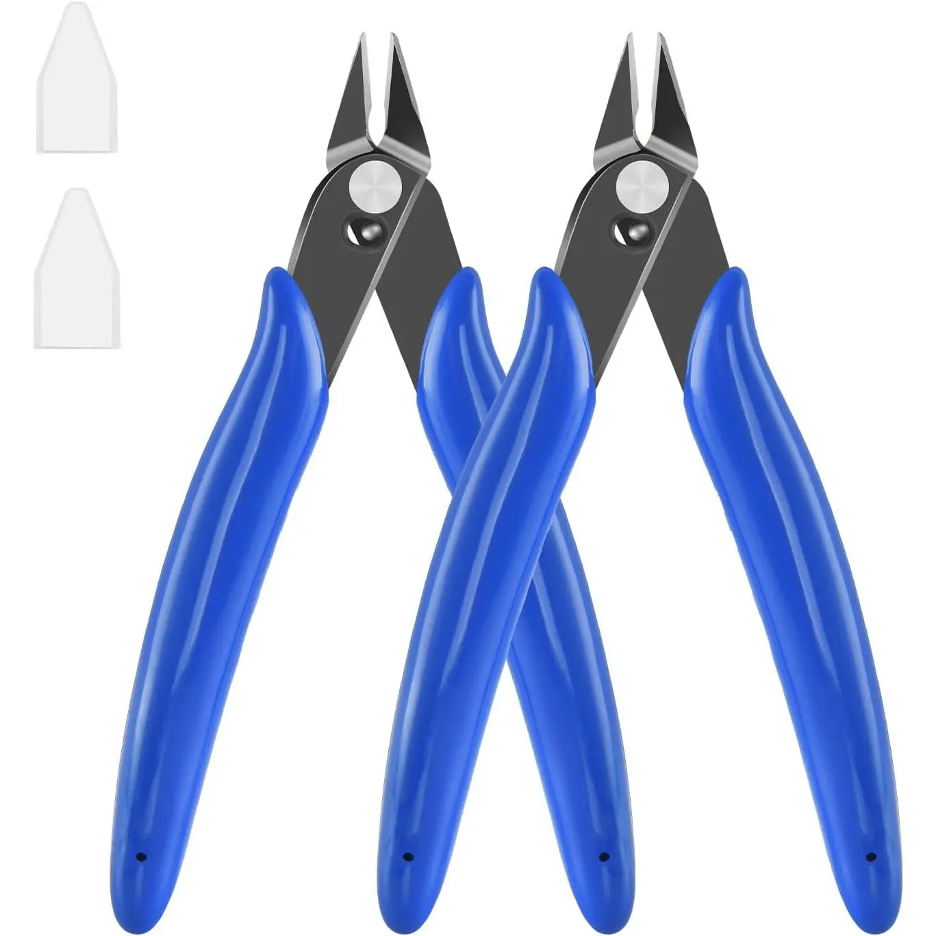 5 Inch Flush, 2 Pack Small Wire Cutters Cutting Pliers, Wire Cutters for Jewelry, Soft Copper Wire, Floral, Electronics, Model Craft, Heating Wire, 3D Print