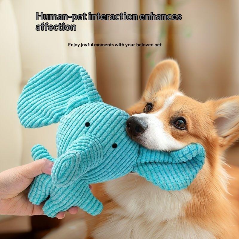 Dog toy plush sound toy big silly elephant pet