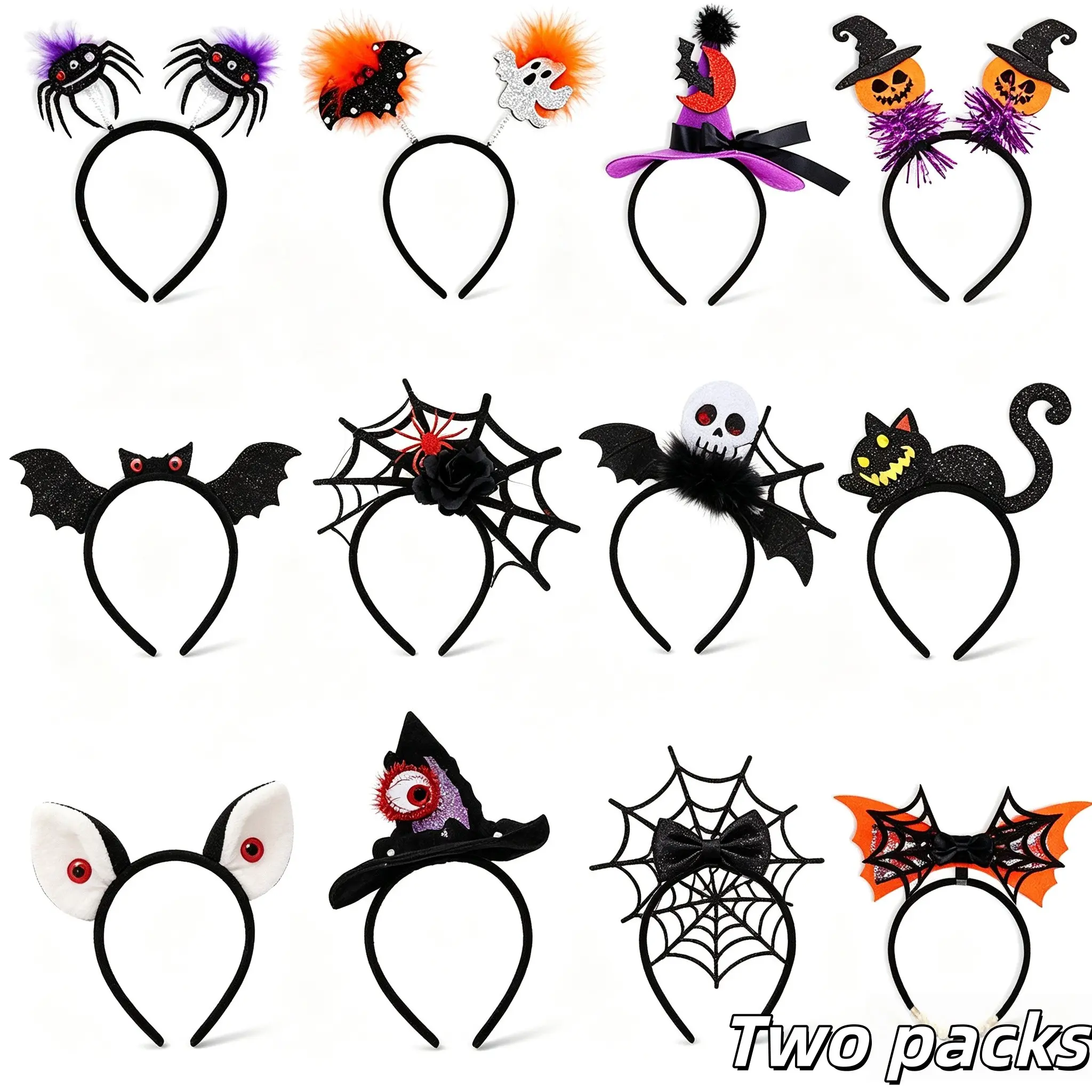 Halloween Witch Hat Spider Headband, Funny Makeup Party Accessory, Halloween Costume Prop, Perfect for Parties and Events