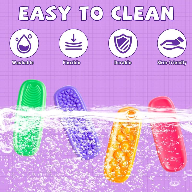 Colorful Sensory Fidget Toys, 8pcs/16pcs Multiple Textured Suction Toys, Fidget Strips Stress Relief Fidgeting Toy for Home School Office