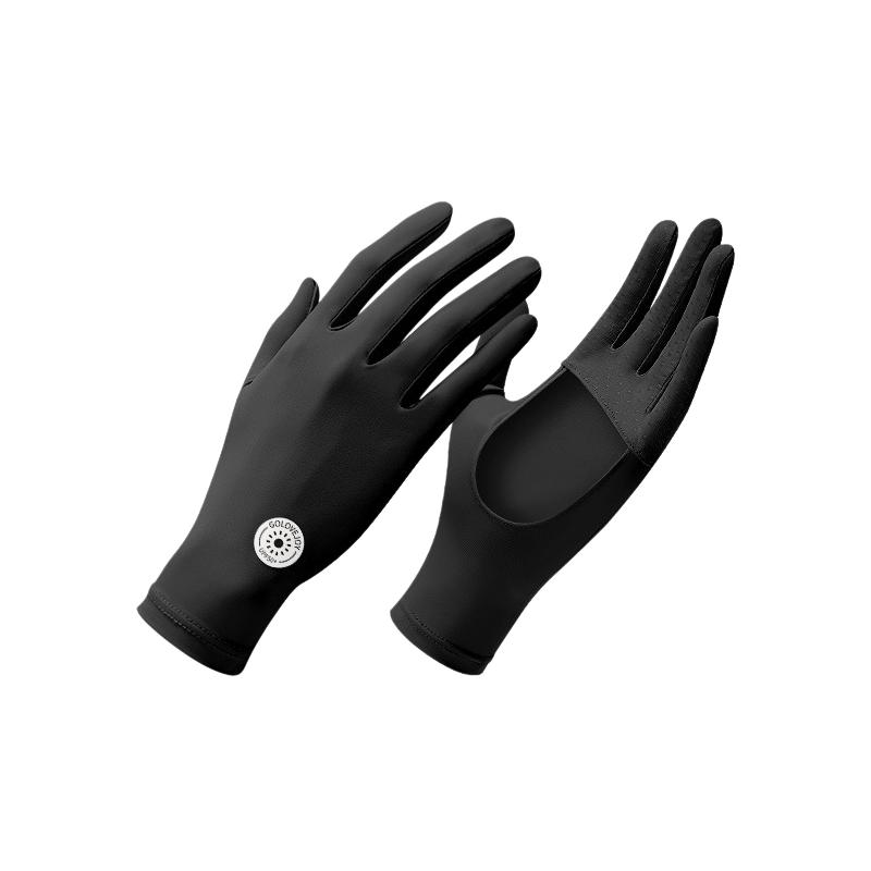 Women's UPF 50+ Sun Protection Gloves - Fingerless Cooling Ice Silk Driving Gloves