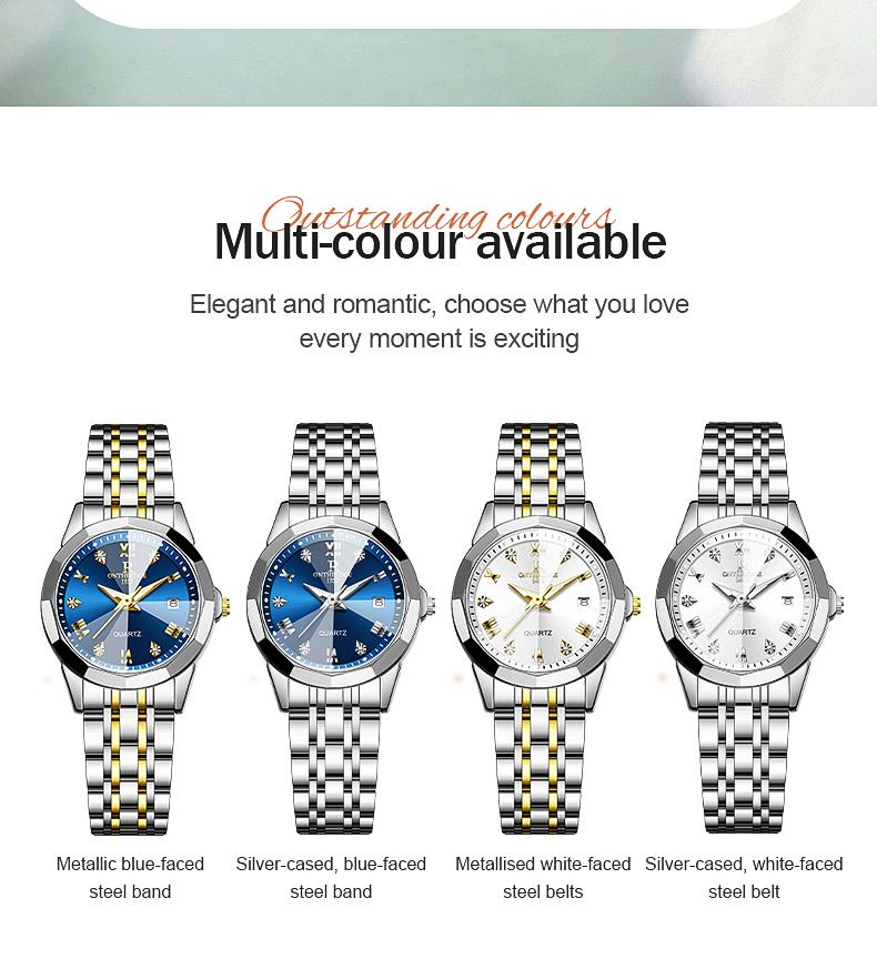Elegant Women's Two-Tone Gold Silver Quartz Watch - Stainless Steel Wristwatch with Date, Roman Numerals, Luminous Hands, Luxury Business Casual Dress Watch, Perfect Gift for Wife Girlfriend Mom